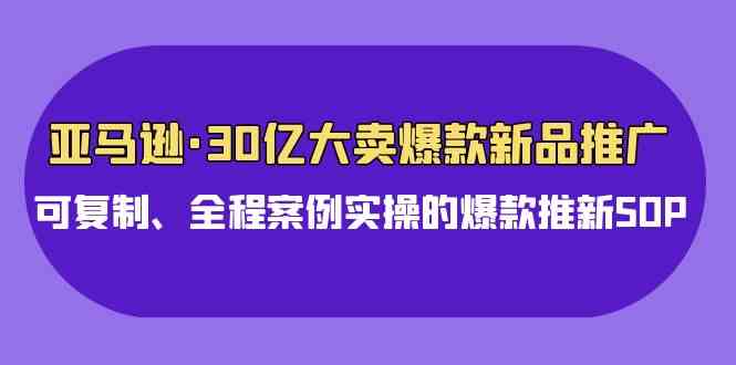 （9944期）亚马逊30亿·大卖爆款新品推广，可复制、全程案例实操的爆款推新SOP-搞钱情报局