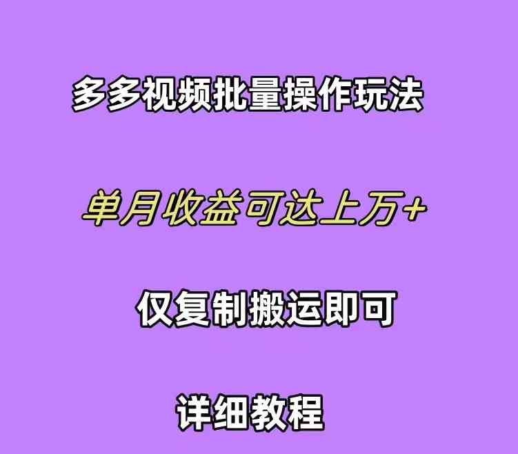 （10029期）拼多多视频带货快速过爆款选品教程 每天轻轻松松赚取三位数佣金 小白必…-搞钱情报局