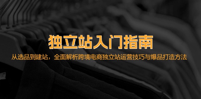 （12882期）独立站入门指南：从选品到建站，全面解析跨境电商独立站运营技巧与爆品…-搞钱情报局